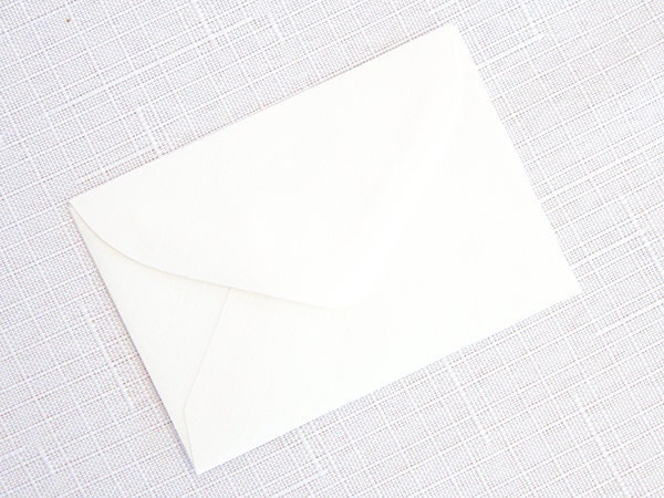 IVORY LINEN Mini Envelopes 25 Pack No1 Baby 