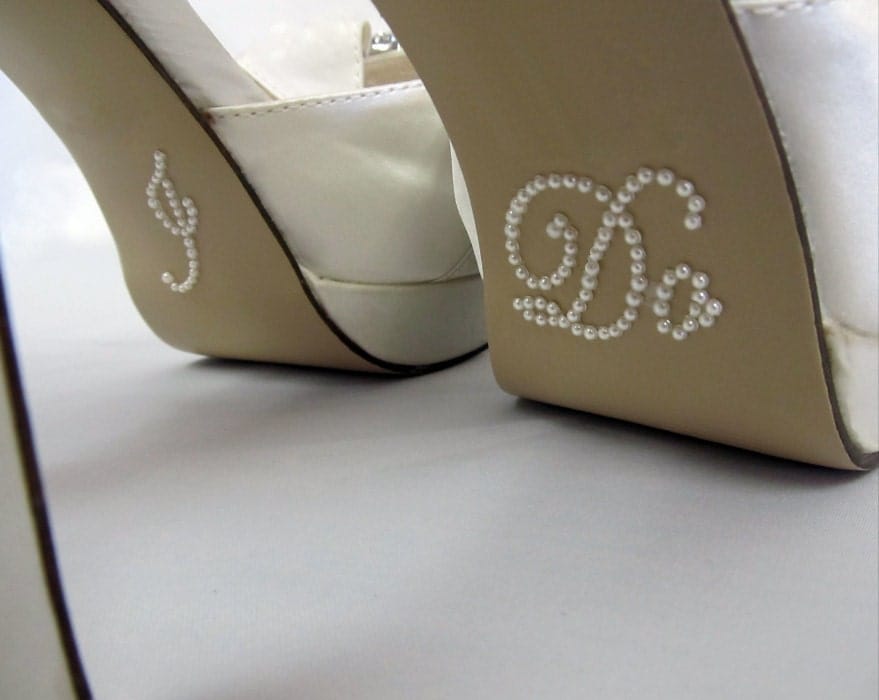 I Do Shoe Stickers PEARL I Do Wedding Shoe Appliques Pearl I Do Shoe