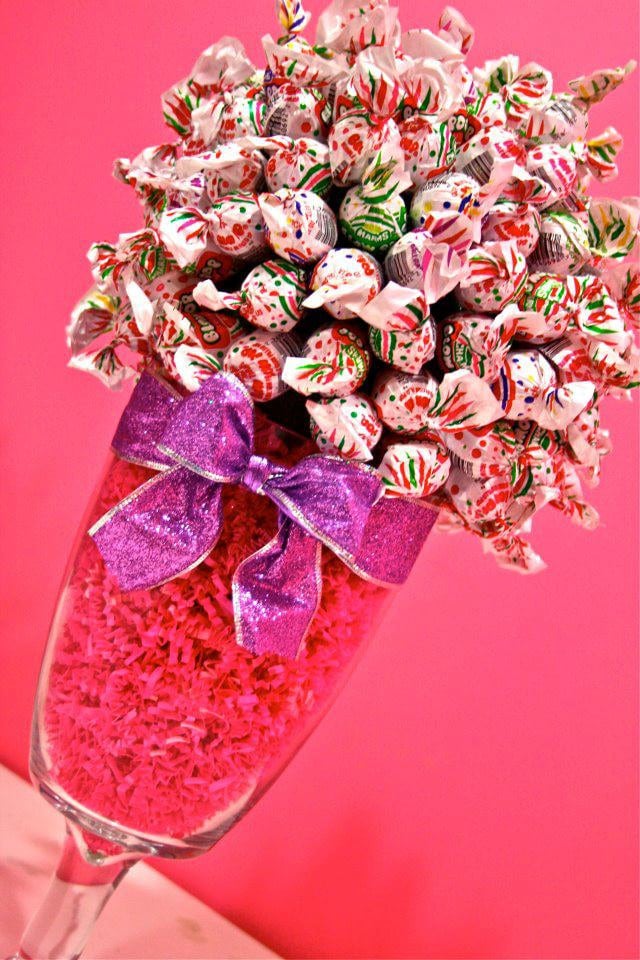 Blow Pop Lollipop Sucker Candy Land Centerpiece Vase Candy Buffet Decor 