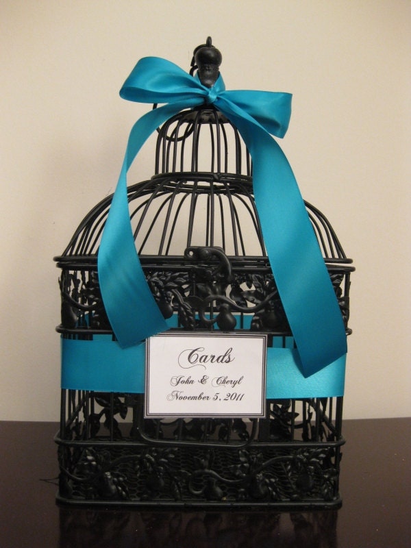 Bird Cage Wedding Card Holder