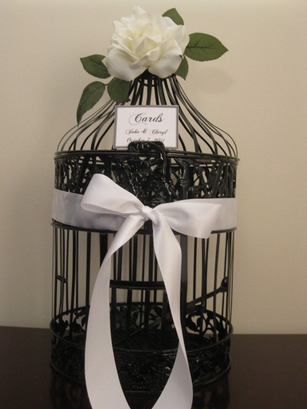 Bird Cage Money Card Holder off white click to enlarge view