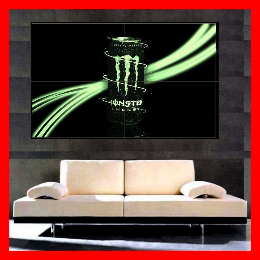 Monster Energy HUGE POSTER printart new Huge picture COLOR Drink bmx sport