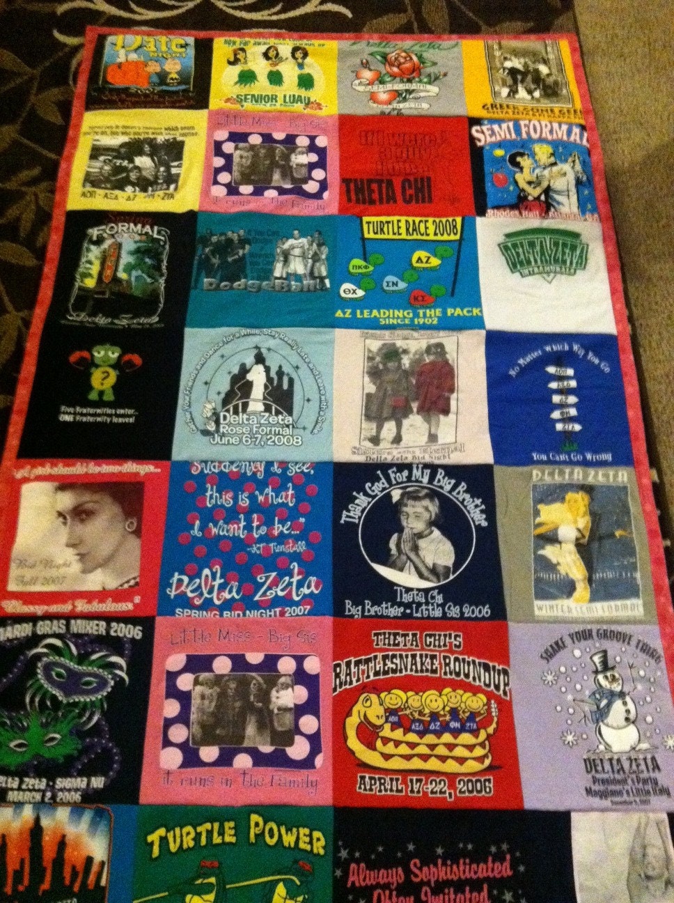 sorority tshirt quilt