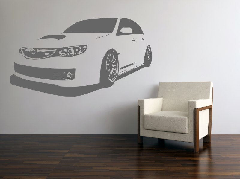 Vinyl Wall Decal Japanese Rally Car SUBARU STI