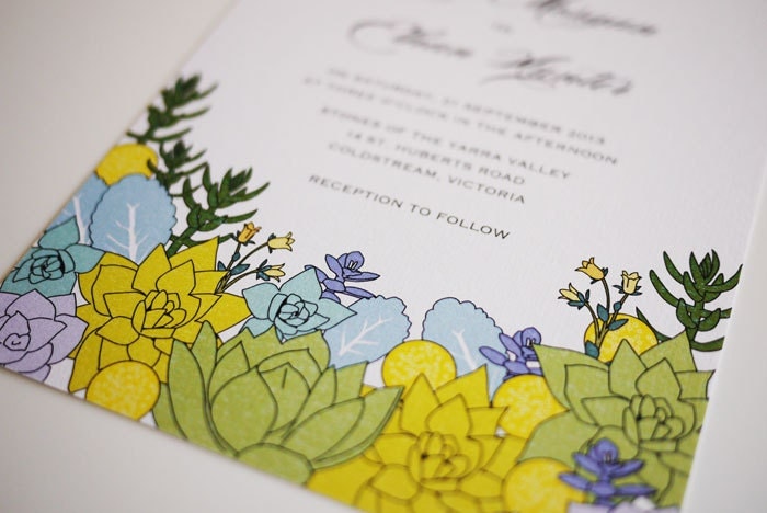 Printable Wedding Invitation Template Oh So Succulent