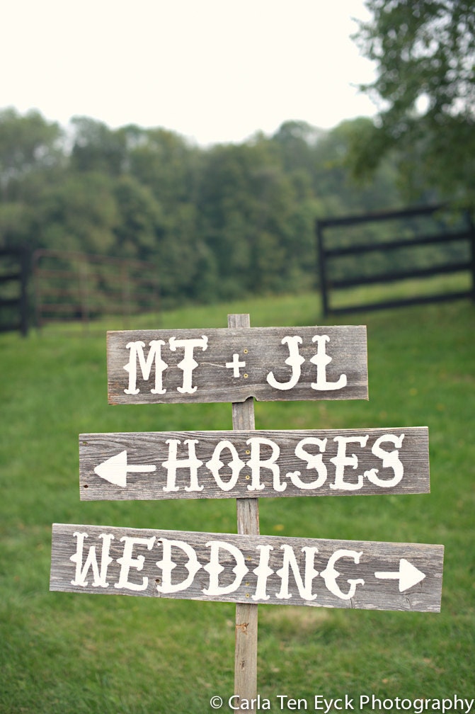 Country Wedding Signs Reception Signs Outdoor Wedding Decorations Reception