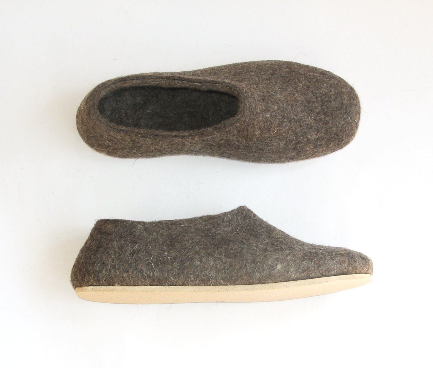 wool cork slippers