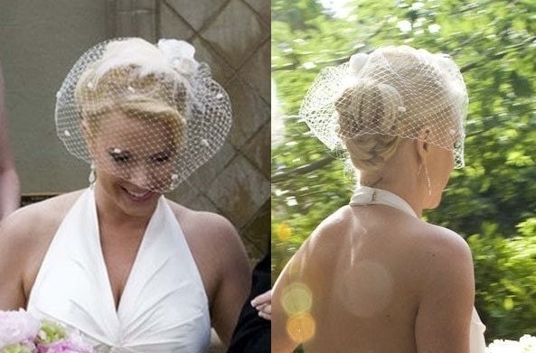 Birdcage veil bridal headpiece feather fascinator From joeireedhats