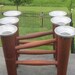 Laur Jensen Teakwood Candle 1950's 1960's Modern Danish