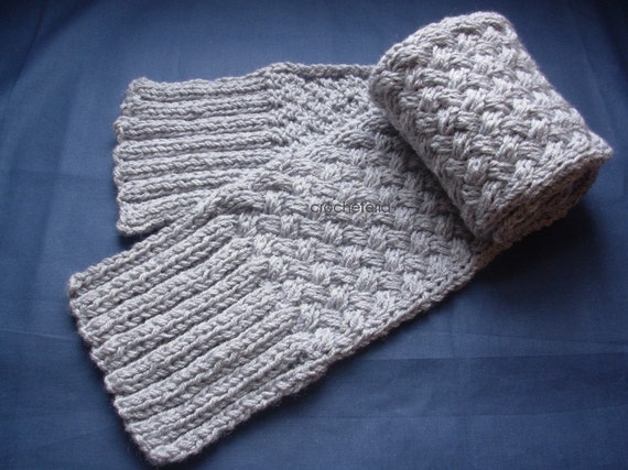 Craft it for him mens scarf cable pattern PERFECT