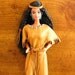 Native American Barbie Doll with two dresses, one is a handmade deerskin leather dress - Ships free within the USA