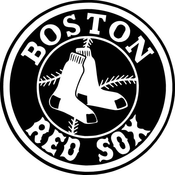 Items similar to Boston Red Sox Vinyl Lettering Wall Decal Sticker 6 ...