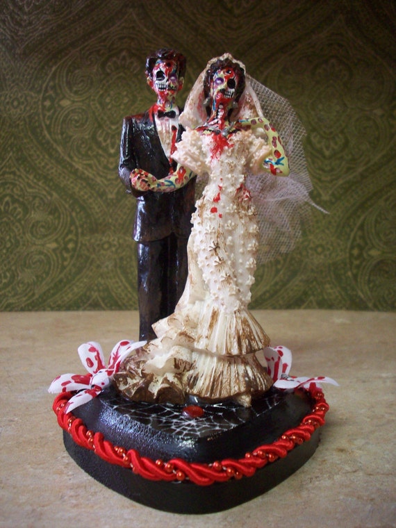 Items similar to SALE  ZOMBIE  BRIDE  AND GROOM WEDDING  