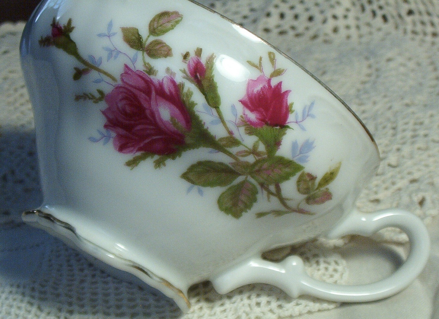 Teacup Tea Cup Royal Rose Fine China Japan Moss Rose China