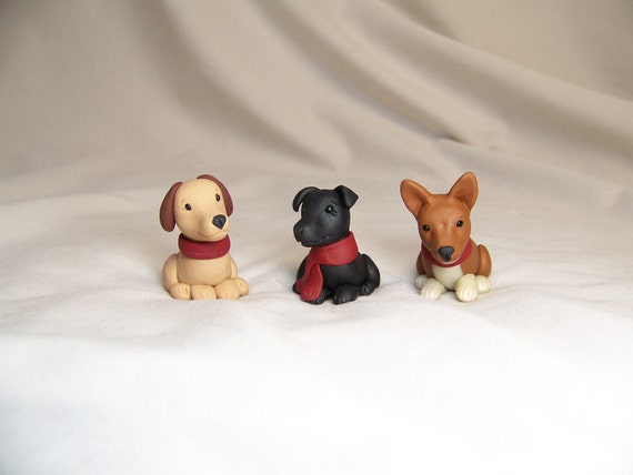 Items similar to handmade Christmas ornament Polymer clay custom dog ...