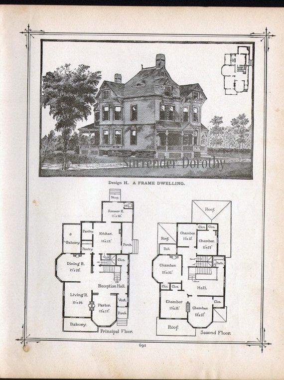 Famous Inspiration Vintage Mansion Floor Plans, House Plan Books