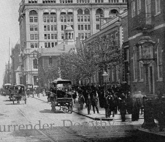 Philadelphia Pennsylvania Chestnut Street USA 1890 Vintage