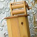 Wooden Wringer Washing Vintage Machine Handmade Toy Folk-Art Vase Planter 1970s
