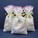 Dried Lavender Sachets - Embroidered - Set of 3 - Bridesmaid Gift