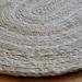 Off White Rag Rug - 4 ft x 2.5 ft