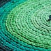 Crochet Area Rug - 3 ft Shades of Green