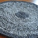 Gray and Charcoal Flecks Crochet Rug