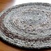 Crochet Rag Rug - Neutral Browns and Tans - Ecofriendly - Recycled
