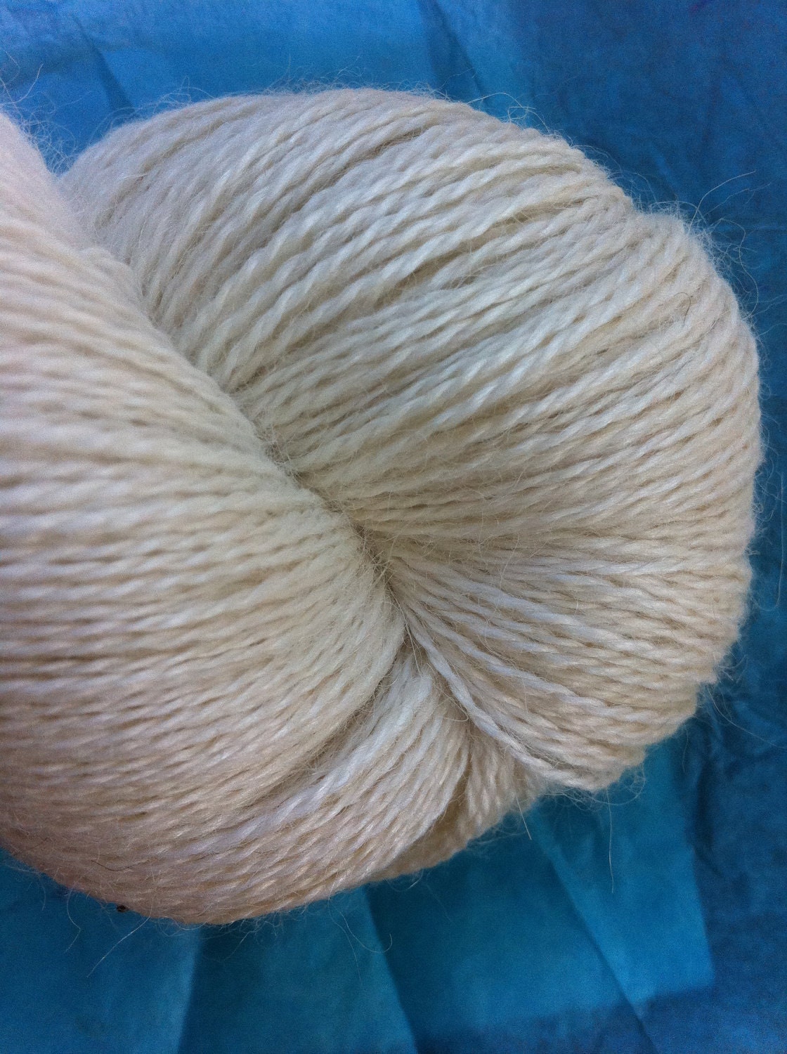 LACE Baby Alpaca Silk Undyed Yarn Lace Weight Natural Alpaca