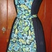 SALE Blue Floral Two Toned Dress