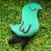green bird soft toy