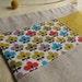 Pop Flowers Linen Drawstring Bag Lunch Tote