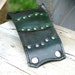 Leather Wrist Wallet Unisex Cuff with Secret Pocket -- The Gladiator Wristband -- Shades of Green