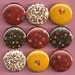 One Inch Magnet Set - Vintage Fabric Flowers