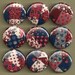 One Inch Magnet Set - Patchwork-Print Vintage Fabric