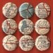 One Inch Magnet Set - Vintage Utah Map - One of a kind set