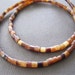 Rustic Organic Golden Honey Amber Tube Bone Tribal Heishi Spacer Beads