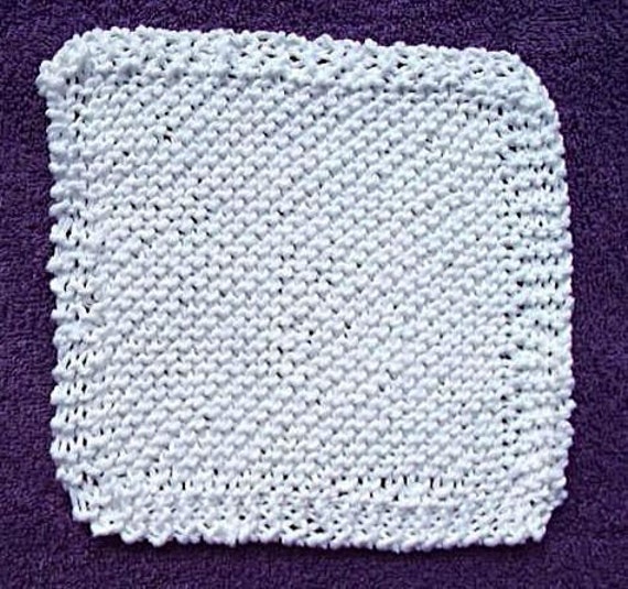 Grandma's Old-Fashioned White Washrags White Dishcloth