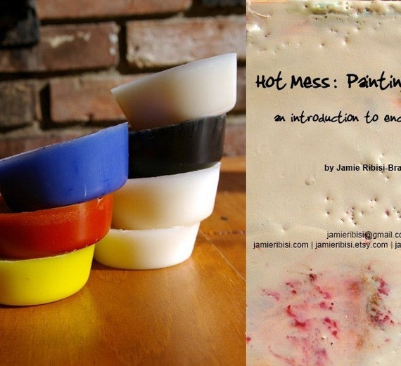 Encaustic Paint Starter KIT Set of 7 Handmade Encaustic Wax