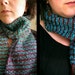 Ocean Blue and Jeweled Purple woven scarf