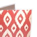 cute Passport Cover - Red Ikat - passport holder - orangey red and cream diamond pattern