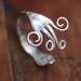 Antique R&B Silver Plate Fork Bracelet - Rustic Poppies