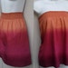 Ombre tie dye skirt or strapless babydoll tunic top