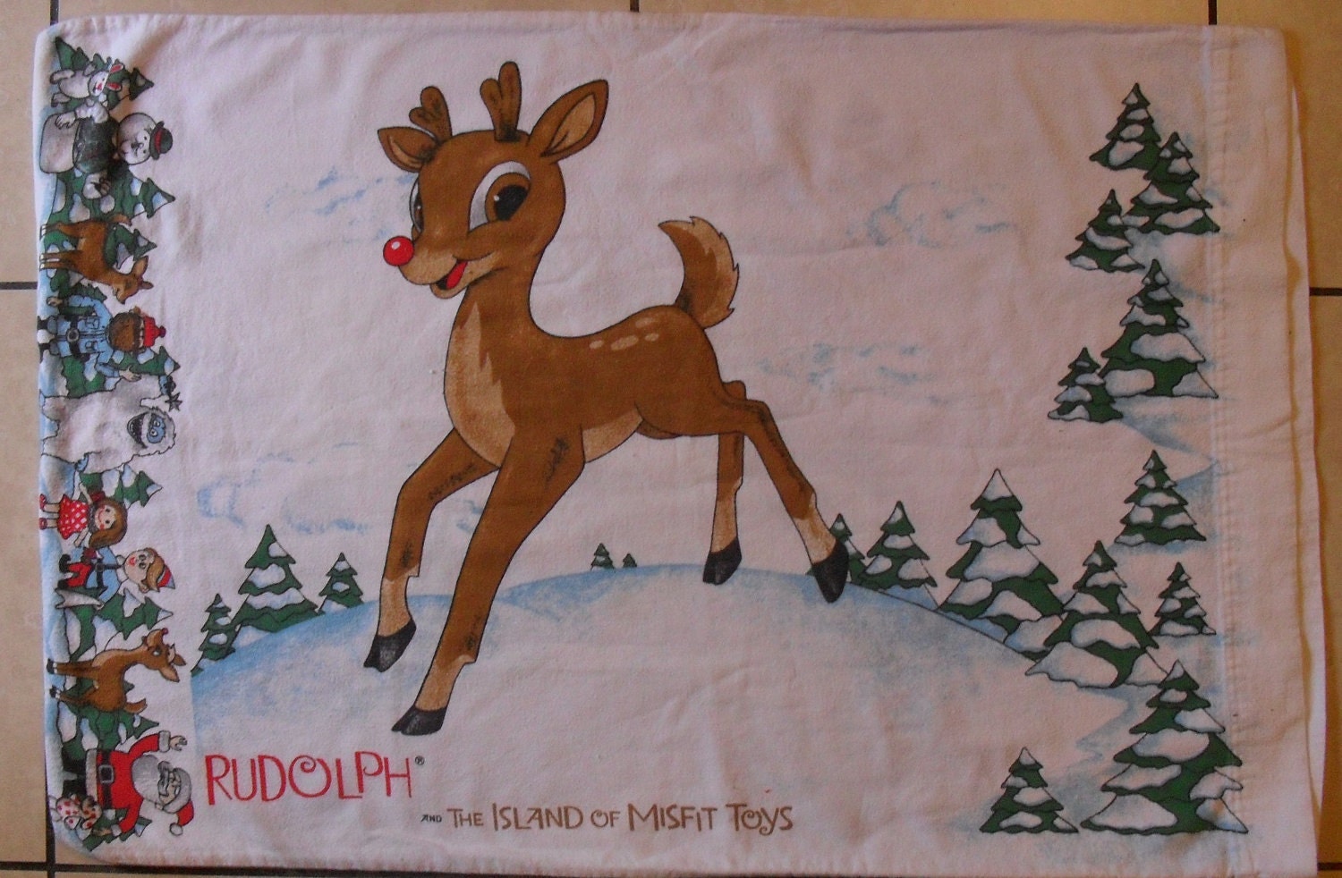 rudolph the red nosed reindeer pillow