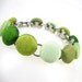 Spring Green Button Bracelet