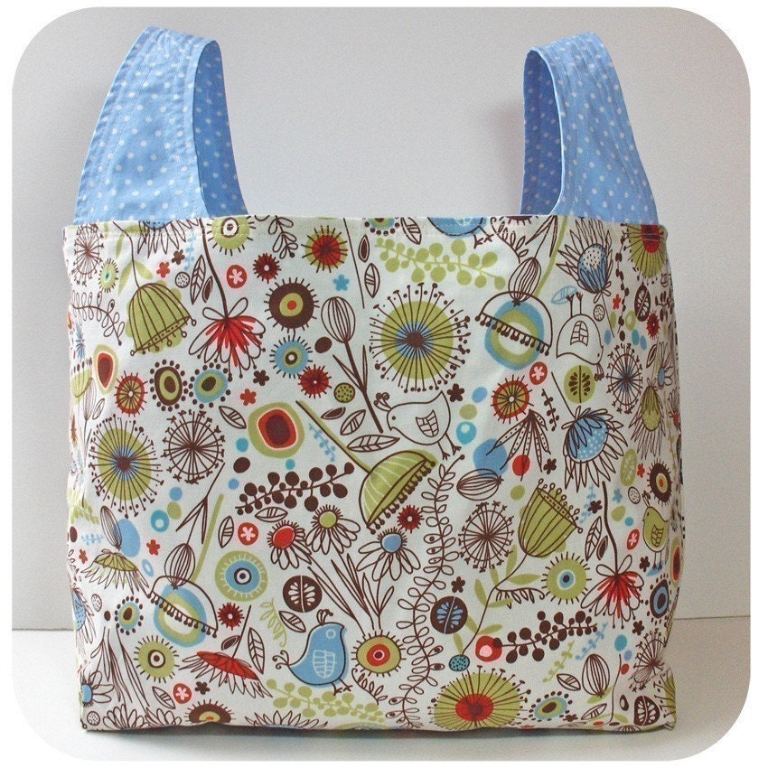 Grocery Tote Bag Sewing Pattern PDF Pattern Email Delivery