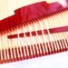 Weaving Loom in Red, Learn to Weave, Simple Frame Loom