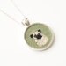 Pug Dog Embroidered Felt Necklace