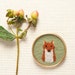 Embroidered Fox Brooch