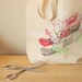 Screen printed tote - Sewing Bird Tote
