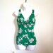 VINTAGE 60s BATHING SUIT / Awesome Skirted One Piece Bombshell Pinup Swimsuit / M L